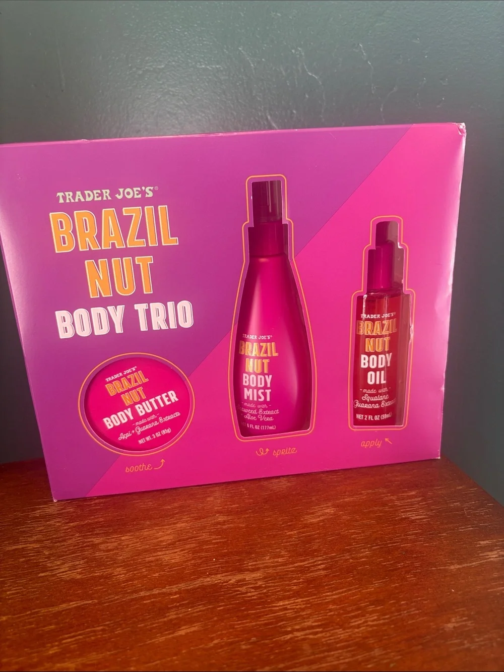 Brazil Nut Body Trio – Pink